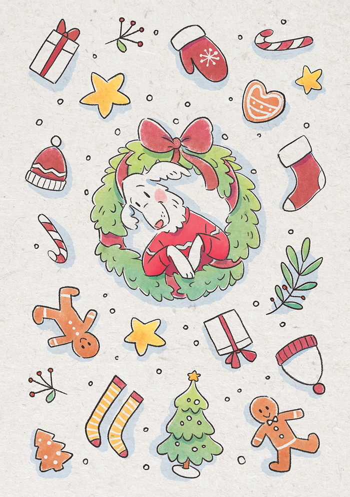 Новогодние наклейки