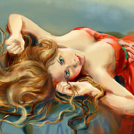 Дама в красном