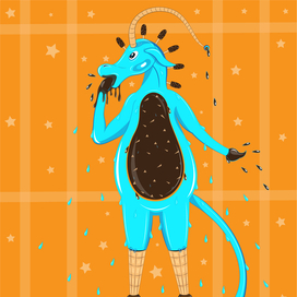 Единорог эскимо с орешками)