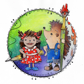 Ежики-художники https://vk.com/ejici_hudojnici