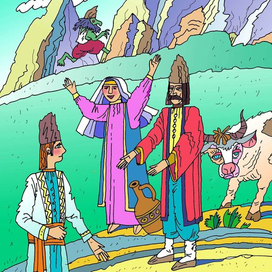 Иллюстрация к азербайджанской сказке