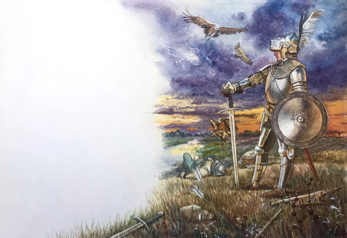 Иллюстрация к роману М. Твена "Янки при дворе короля Артура"