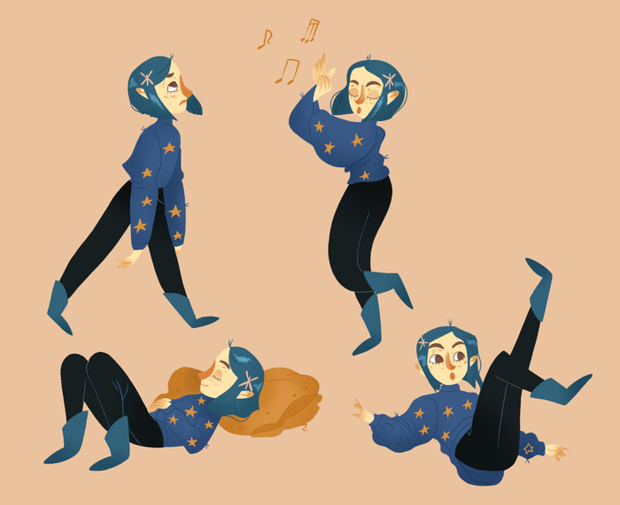 Coraline poses. Part 2