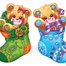 Новогодние мишки 1