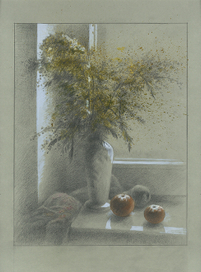 Вечереет (на самом деле работа выглядела как-то так)