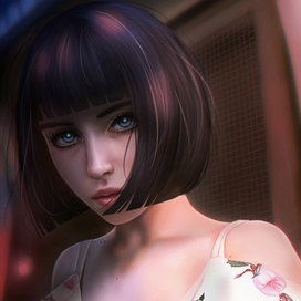 девушка с каре