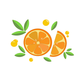 Нарезанный апельсин