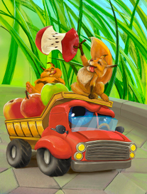 Белки в парке