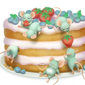 Мышки в торте