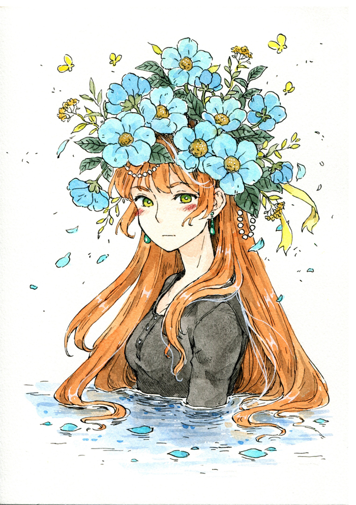 Синие цветы