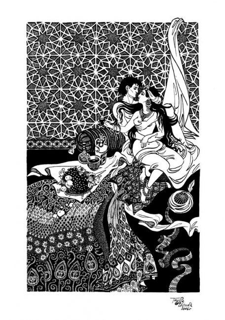 Иллюстрация к сказке из сборника &quot;1000 и 1 ночь&quot; для издательства &quot;Терра&quot;