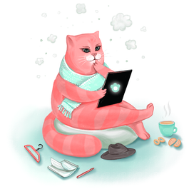 котик-блоггер