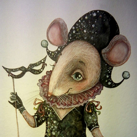 Крыска ( фрагмент открытки)