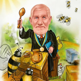 Шарж пчеловод