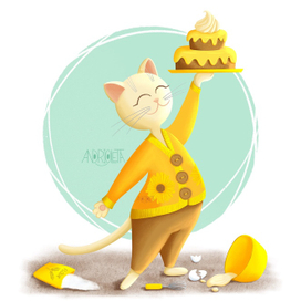 Кошка-кондитер