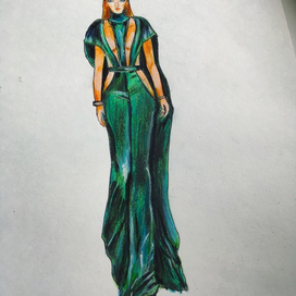 Девушка на подиуме 