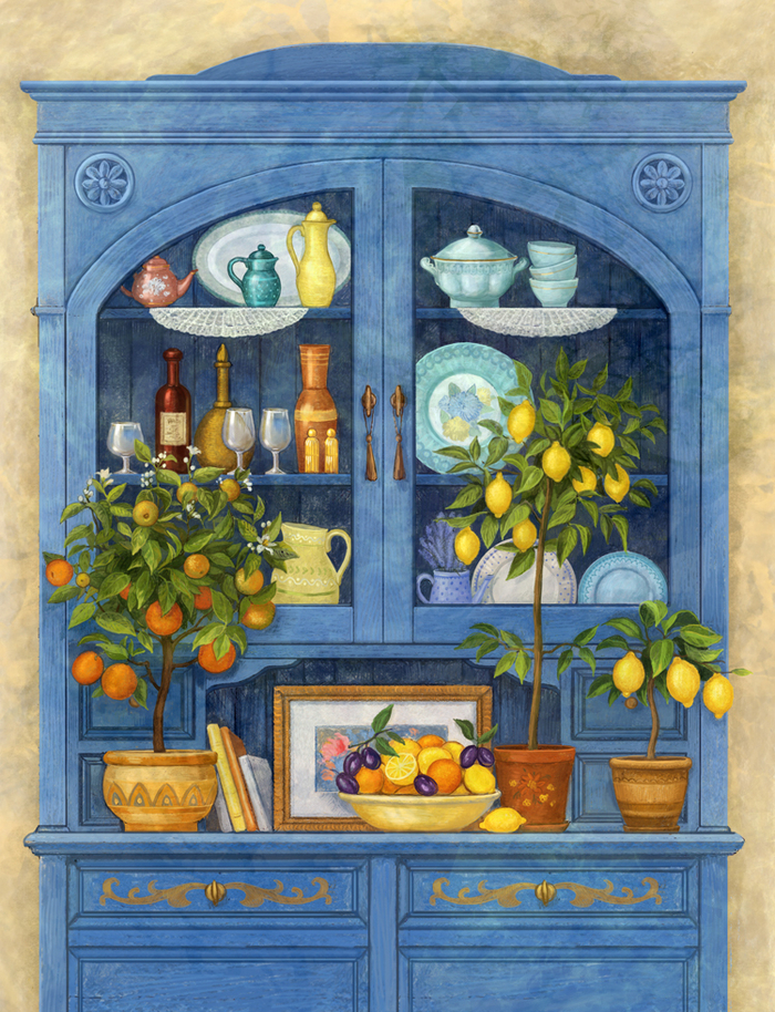 Синий буфет (Мандарины и лимоны)