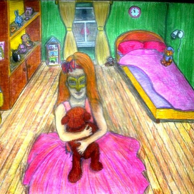 Подарок девочке в маске