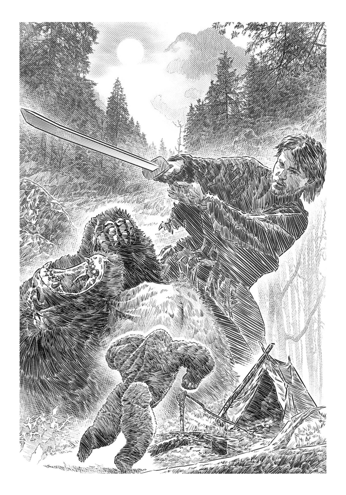 Дорога в сказку, Иллюстрация № 29 - Охота возле портала. 