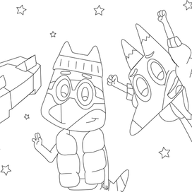 раскраска Лекс и Плу