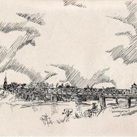 Елец. Вид с Детского пляжа на Каракумский мост