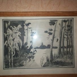 Луна над озером