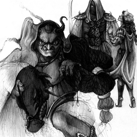 Иностранец, регент и паж