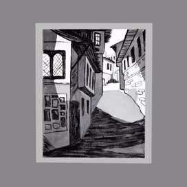 Иллюстрация к сказке Х.К. Андерсена "Тень"