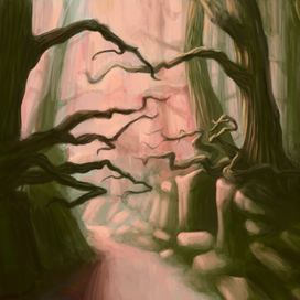 Лес. speedpainting