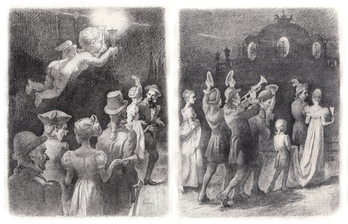 Иллюстрация к роману Э. Т. А. Гофмана "Житейские воззрения кота Мурра"