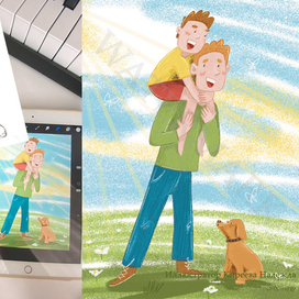 Father's Day illustration.