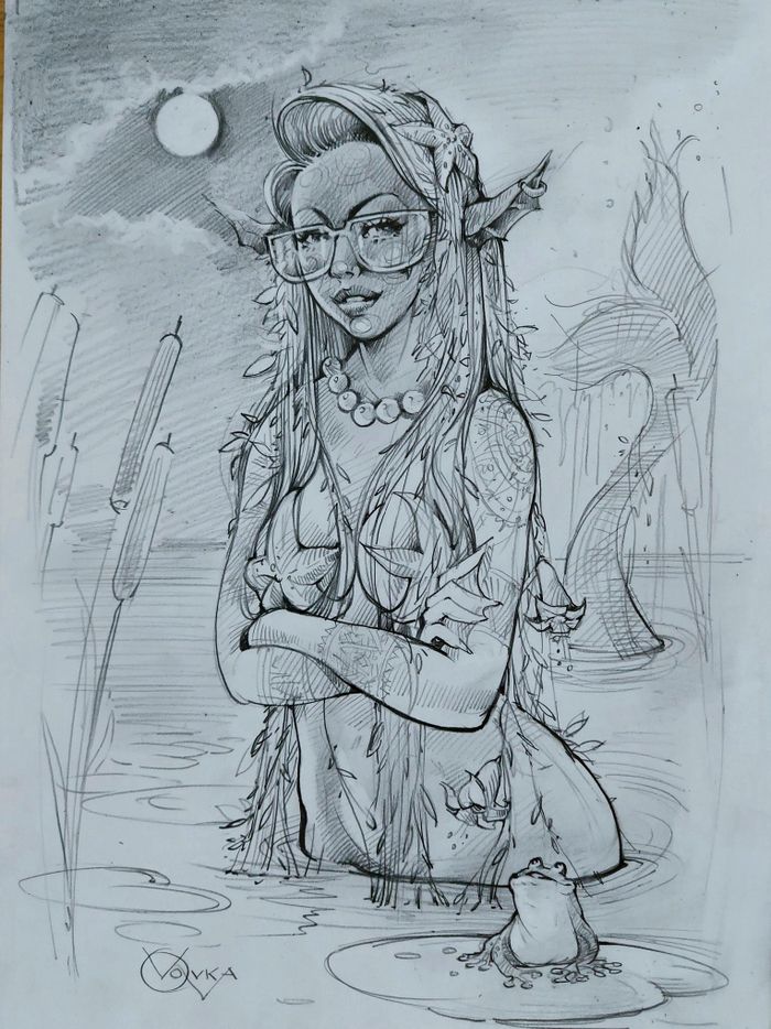 Скетч - шутка на тему "русалка болотная")