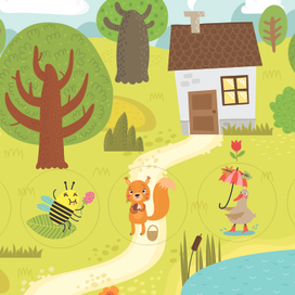 Иллюстрации для детского лото.