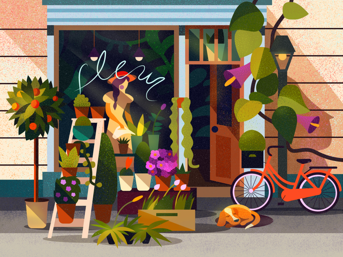 Цветочный магазин