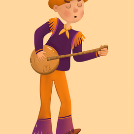 Вдохновлённый музыкант 