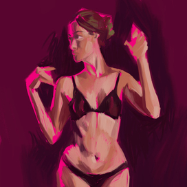 Скетч девушки