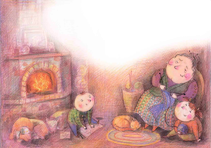 Бабушка и внуки