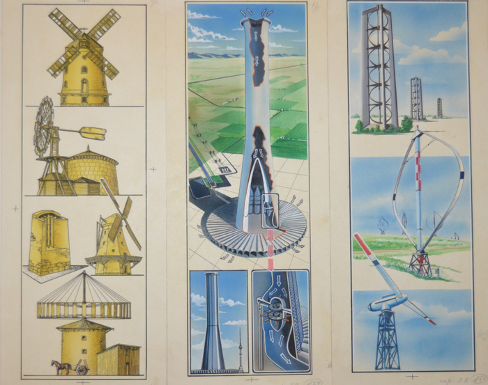 Ветряки разных времен.