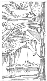 Безоблачное небо в реку прыгнуло