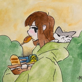 Иллюстрация в стиле книжной 