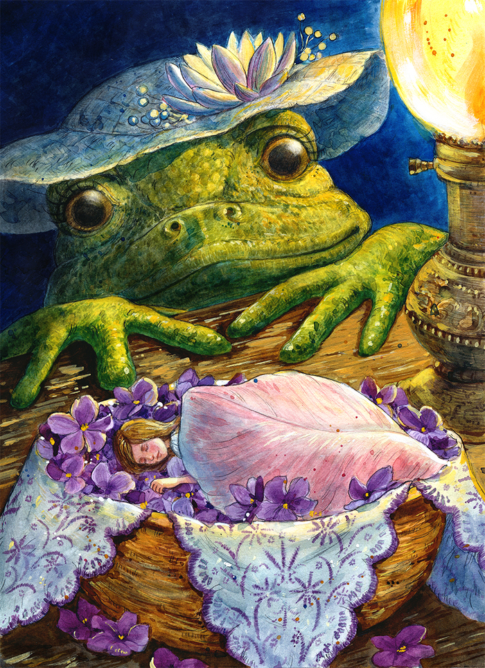 Иллюстрация к сказке Дюймовочка