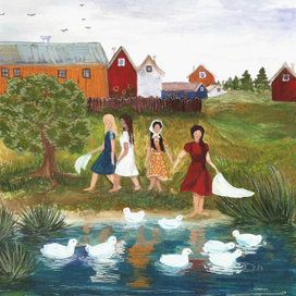 Девушки у реки