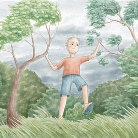 Иллюстрация для книги "First to be big"