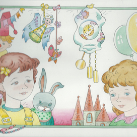 "Две сестрички"  -стихи, разворот