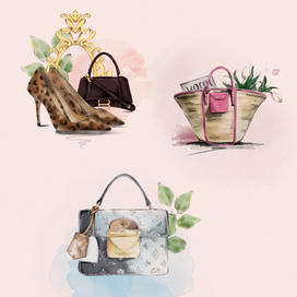 Предметная fashion иллюстрация