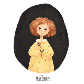 Девушка с цветком