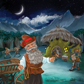 Иллюстрация к сказке Т. Эдел “ Приключения кота Батона”