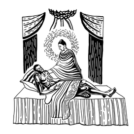 Иллюстрация для книги про Будду