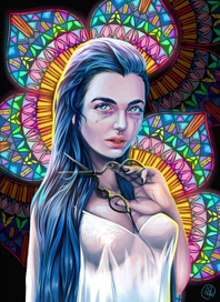 дева с ножницами