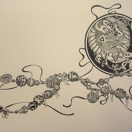 "Ожерелье из зубов сыновей Волюндра"иллюстрация к кельтским легендам